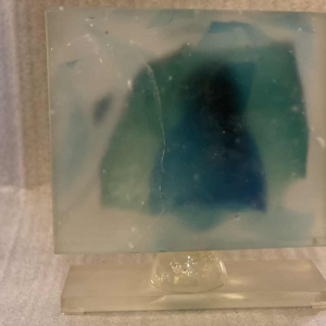 Glass sculpture by Charles Bray (1922-2012)