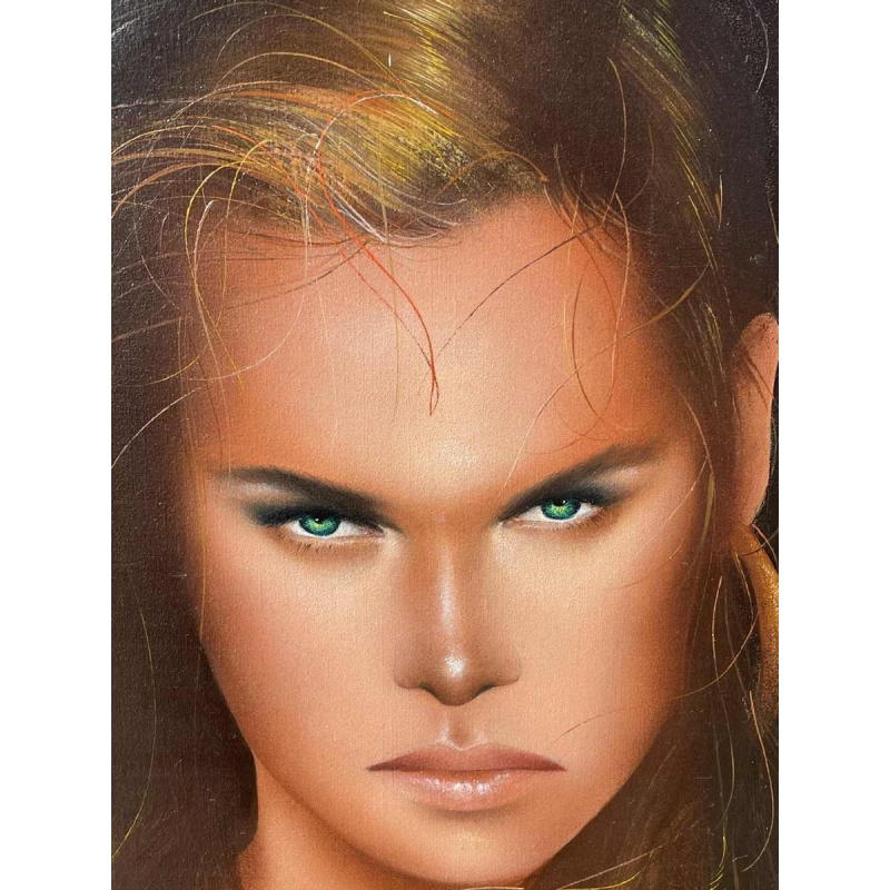 luc GENOT (1943-1995) huile sur toile « Un accès de mélancolie »