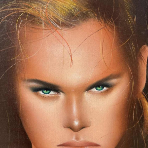 luc GENOT (1943-1995) huile sur toile « Un accès de mélancolie »