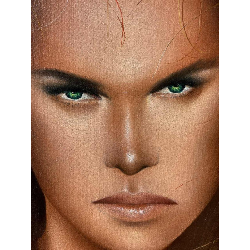 luc GENOT (1943-1995) huile sur toile « Un accès de mélancolie »