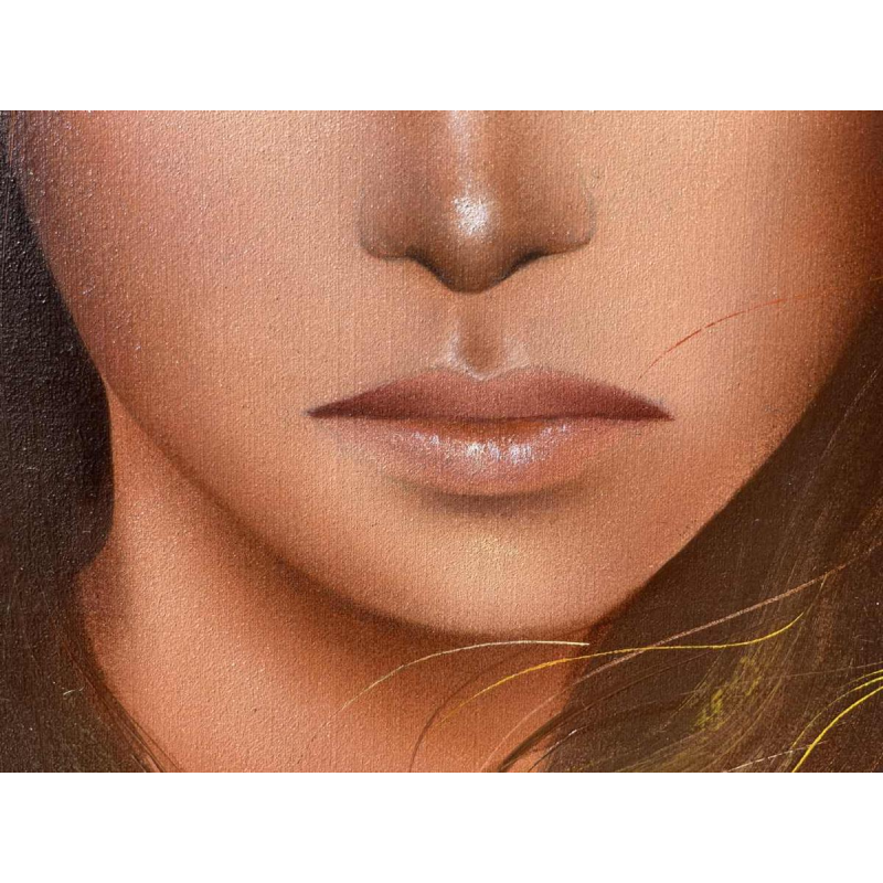 luc GENOT (1943-1995) huile sur toile « Un accès de mélancolie »