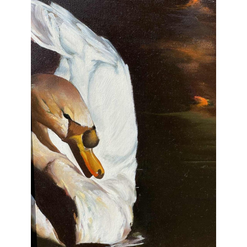 luc GENOT (1943-1995) huile sur toile « Un accès de mélancolie »