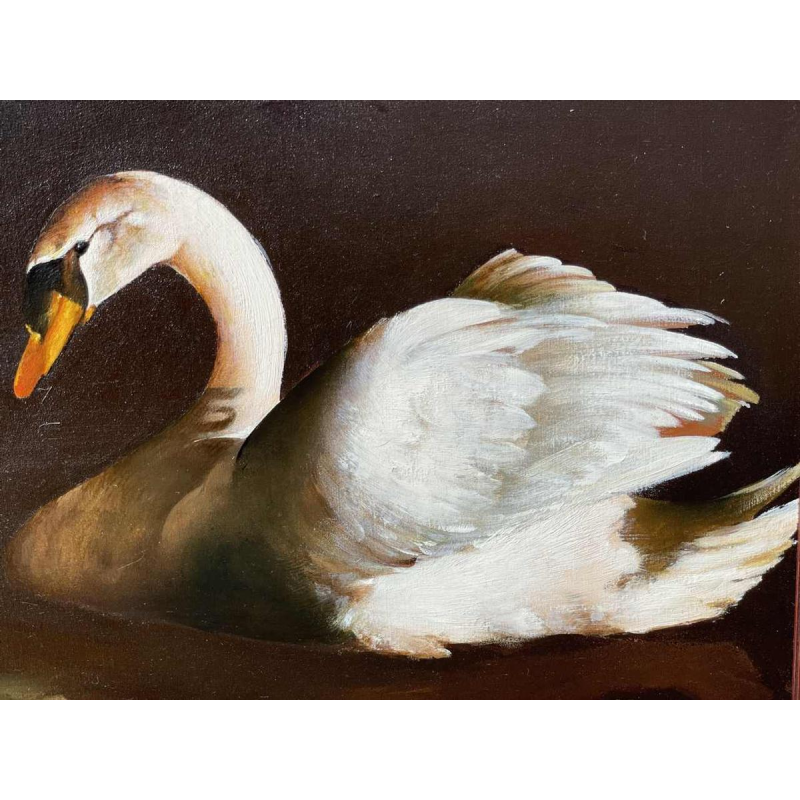 luc GENOT (1943-1995) huile sur toile « Un accès de mélancolie »