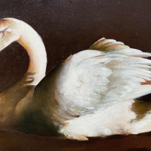 luc GENOT (1943-1995) huile sur toile « Un accès de mélancolie »