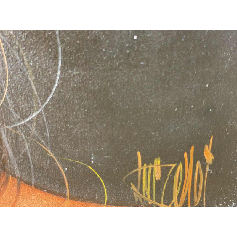 luc GENOT (1943-1995) huile sur toile « Un accès de mélancolie »