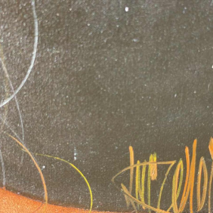 luc GENOT (1943-1995) huile sur toile « Un accès de mélancolie »