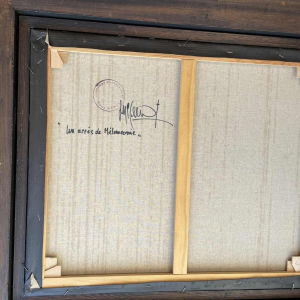 luc GENOT (1943-1995) huile sur toile « Un accès de mélancolie »