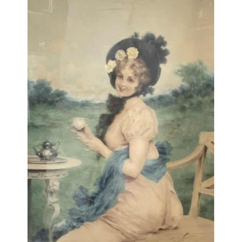 Francesco VINEA (Firenze - Florence) lithographie « élégante »
