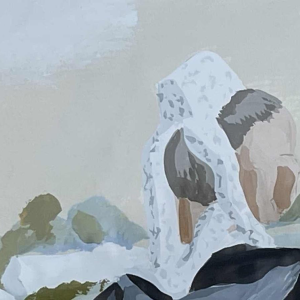 Thierry GUILLEMOT (1957-) « Procession à Sainte Anne la Palud Bretagne » olie