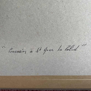 Thierry GUILLEMOT (1957-) « Procession à Sainte Anne la Palud Bretagne » olie