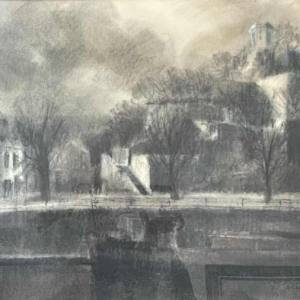 Roger SCHEP (-2007) « La pointe de la Citadelle de Namur - la Sambre » vers 1970