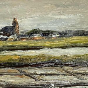 Jacques Vander Elst (1925-1991): “Zoutmoerassen Batz s/mer Bretagne 1974” hst