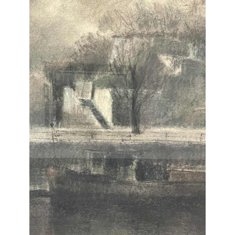 Roger SCHEP (-2007) « La pointe de la Citadelle de Namur - la Sambre » vers 1970