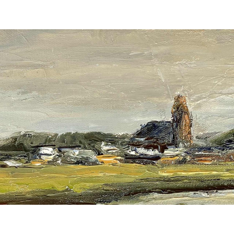 Jacques Vander Elst (1925-1991): “Salt marshes Batz s/mer Brittany 1974” hst