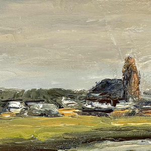 Jacques Vander Elst (1925-1991): « Marais salants Batz s/mer Bretagne 1974 » hst