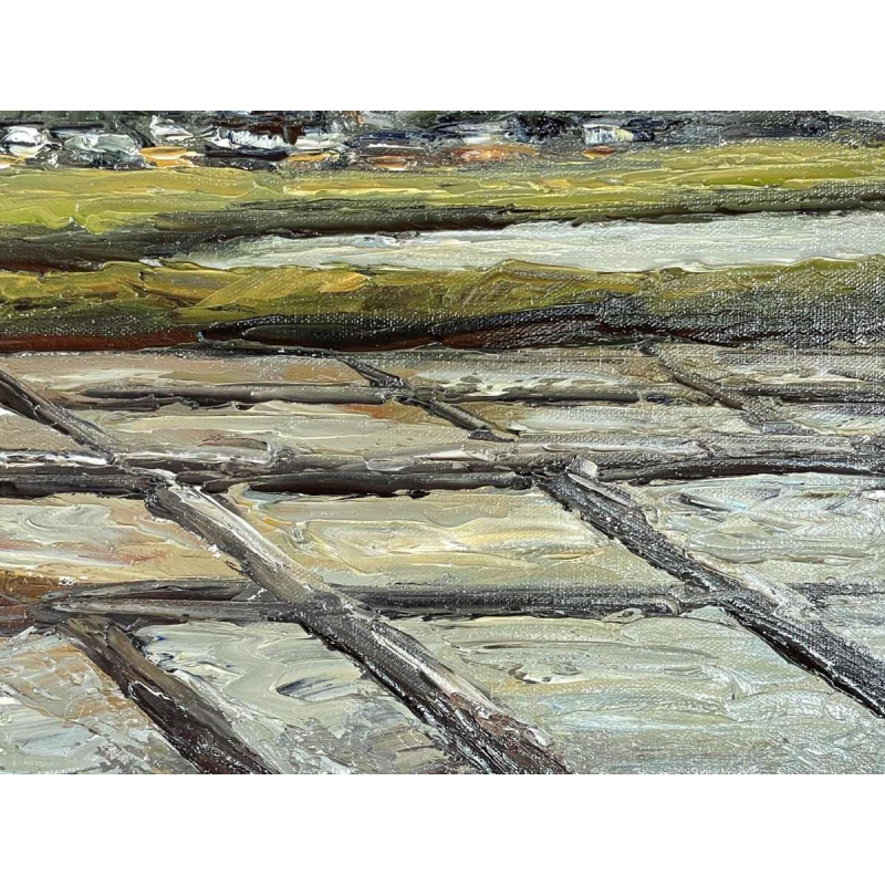 Jacques Vander Elst (1925-1991): “Zoutmoerassen Batz s/mer Bretagne 1974” hst