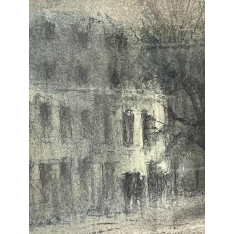 Roger SCHEP (-2007) La pointe de la Citadelle de Namur - la Sambre circa 1970