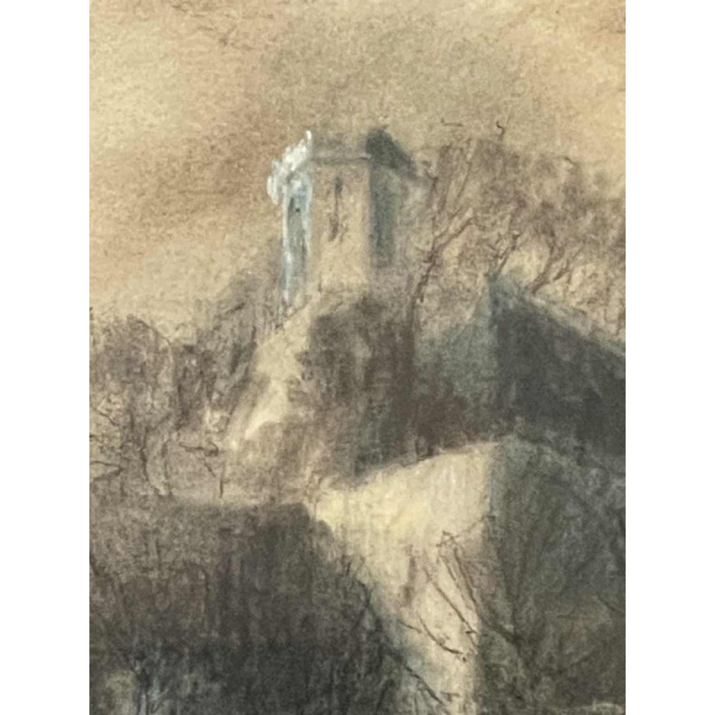 Roger SCHEP (-2007) « La pointe de la Citadelle de Namur - la Sambre » vers 1970