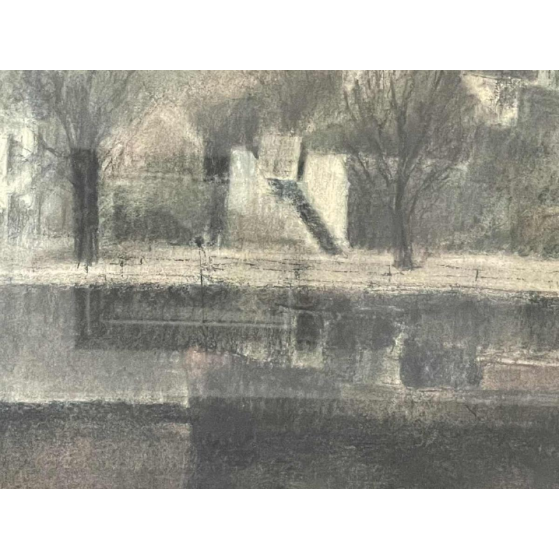 Roger SCHEP (-2007) « La pointe de la Citadelle de Namur - la Sambre » vers 1970