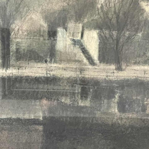 Roger SCHEP (-2007) « La pointe de la Citadelle de Namur - la Sambre » vers 1970