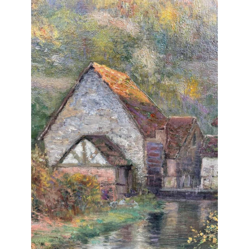Jean BEAUDUIN (1851-1916) The Old Mill oil on canvas 73x60cm