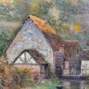 Jean BEAUDUIN (1851-1916) The Old Mill oil on canvas 73x60cm