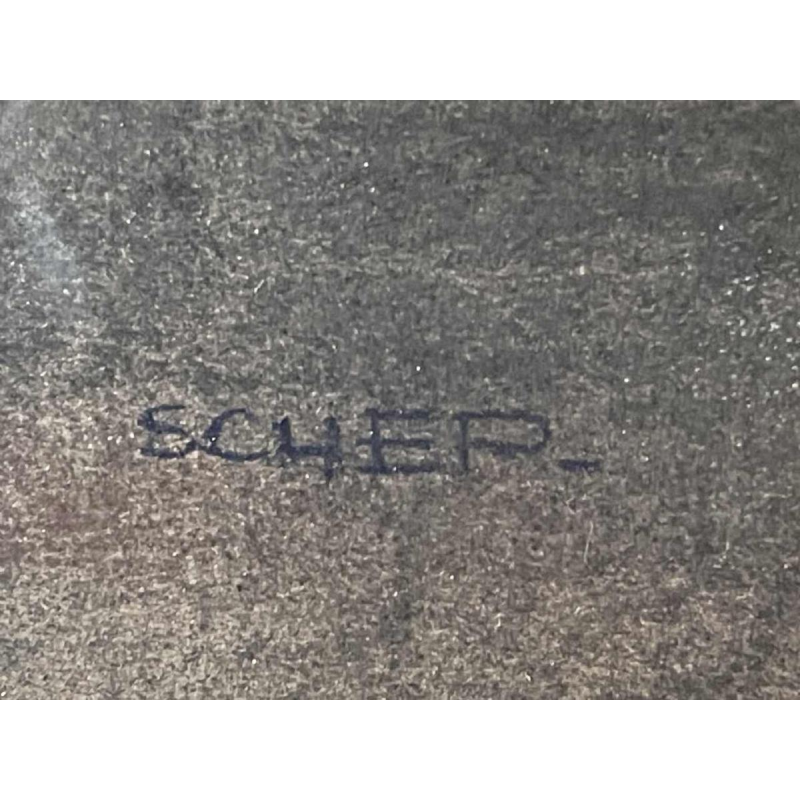 Roger SCHEP (-2007) « La pointe de la Citadelle de Namur - la Sambre » vers 1970