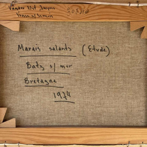 Jacques Vander Elst (1925-1991): “Zoutmoerassen Batz s/mer Bretagne 1974” hst