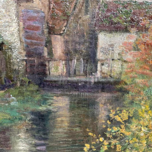 Jean BEAUDUIN (1851-1916) De oude molen olieverf op doek 73x60cm