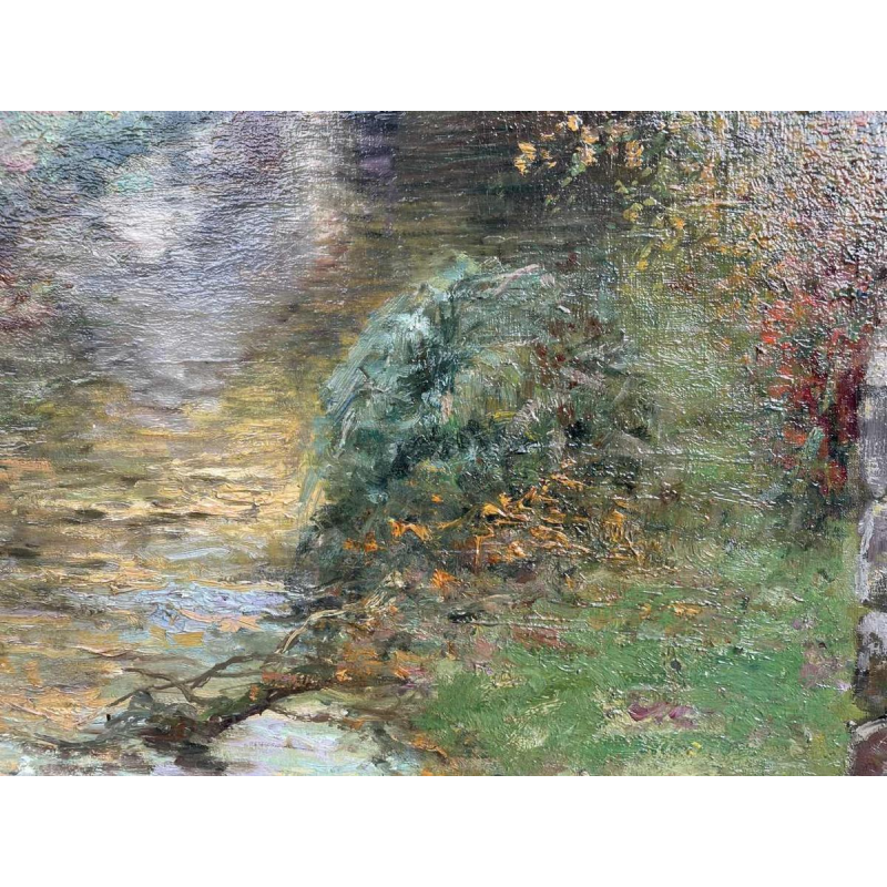 Jean BEAUDUIN (1851-1916) De oude molen olieverf op doek 73x60cm