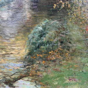 Jean BEAUDUIN (1851-1916) De oude molen olieverf op doek 73x60cm