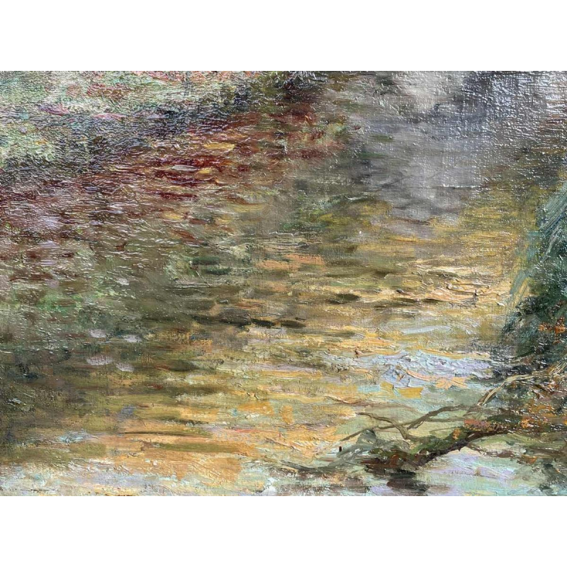 Jean BEAUDUIN (1851-1916) De oude molen olieverf op doek 73x60cm