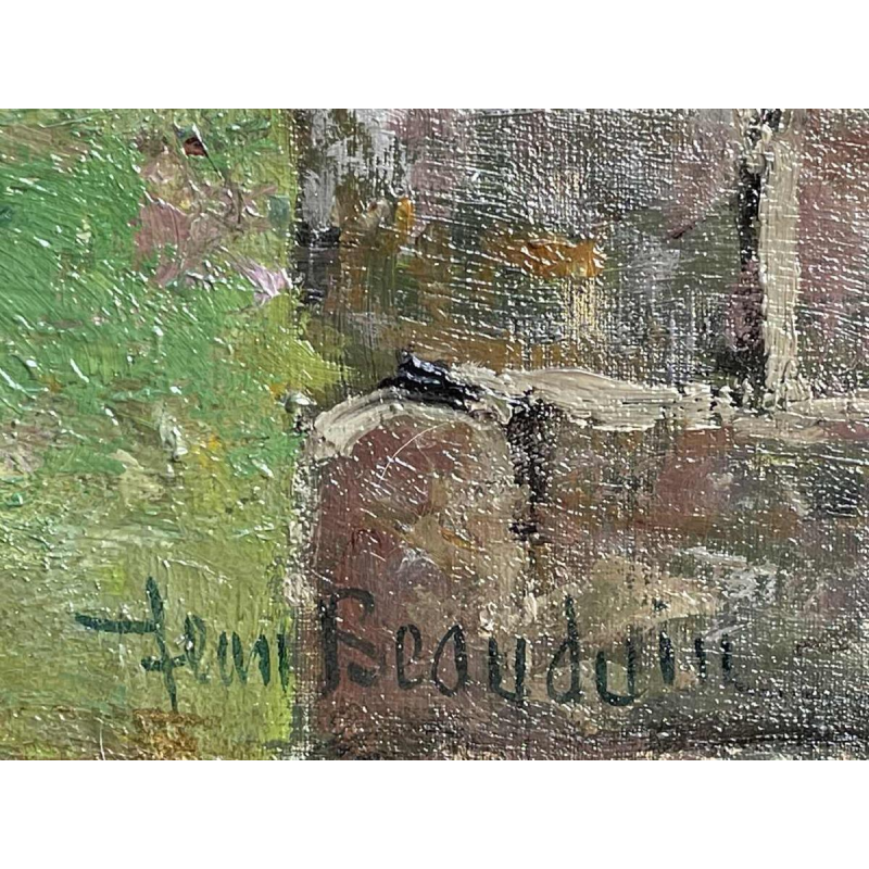 Jean BEAUDUIN (1851-1916) De oude molen olieverf op doek 73x60cm