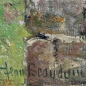Jean BEAUDUIN (1851-1916) De oude molen olieverf op doek 73x60cm