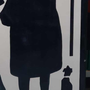 RVS life insurance company, enamelled plaque, 1957