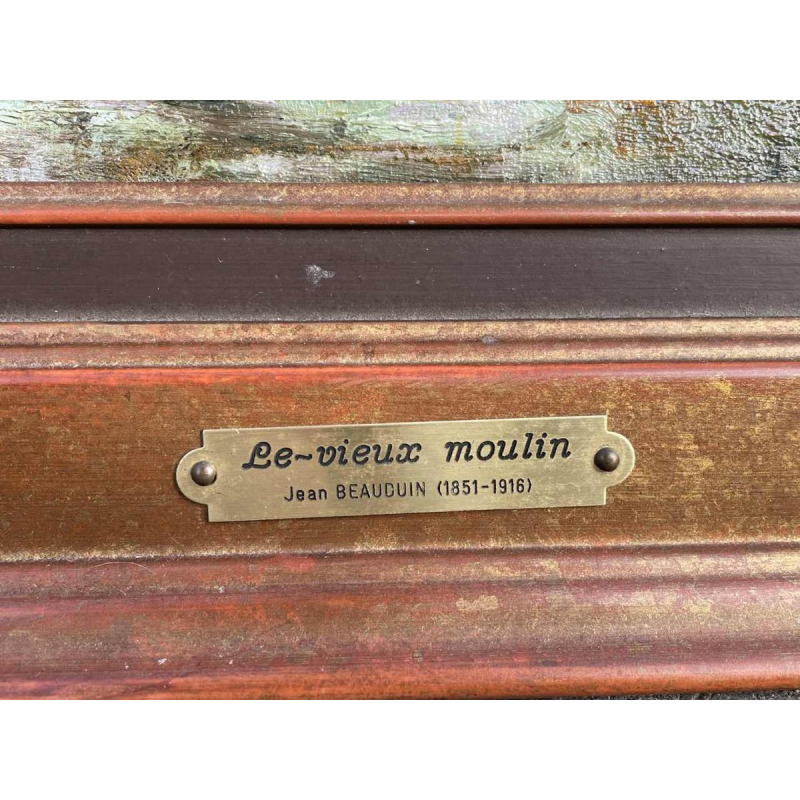 Jean BEAUDUIN (1851-1916) The Old Mill oil on canvas 73x60cm