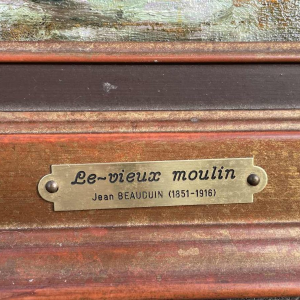 Jean BEAUDUIN (1851-1916) The Old Mill oil on canvas 73x60cm