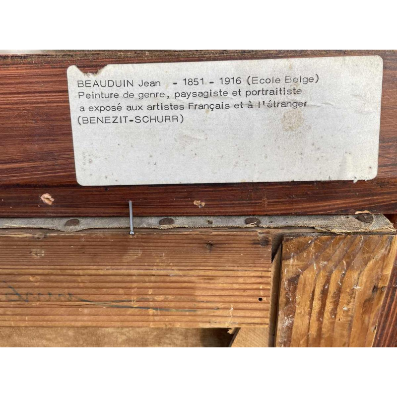 Jean BEAUDUIN (1851-1916) De oude molen olieverf op doek 73x60cm