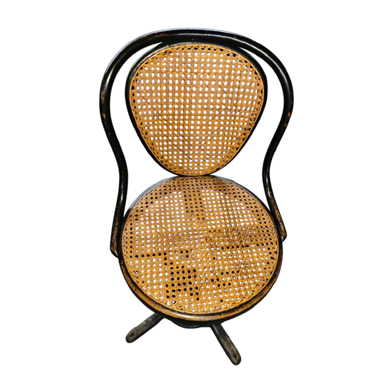 Thonet, chaise pivotante et réglable en bois courbé, ca 1900