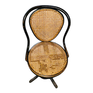 Thonet, verstelbare draaistoel van gebogen hout, ca 1900