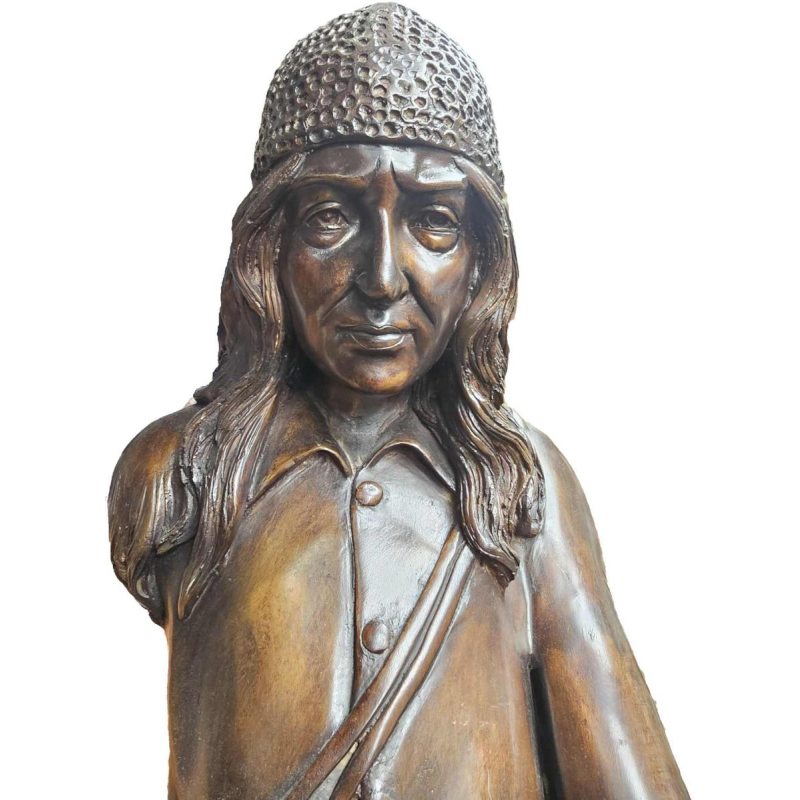 Monumentaal bronzen beeld 'Bergman', paard en ruiter, 20e eeuw