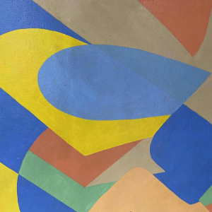 Huile sur toile « POP ART » années vers 1970 signée.