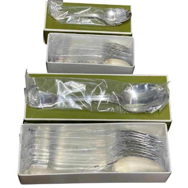 Christofle Orfévrerie - 24 "Port Royal" model cutlery sets in packaging