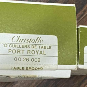 Christofle Orfévrerie - 24 "Port Royal" model cutlery sets in packaging