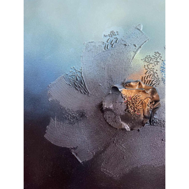 Philippe Waxweiler (1943-): « Monjardinsecret » hsp 55x93 cm