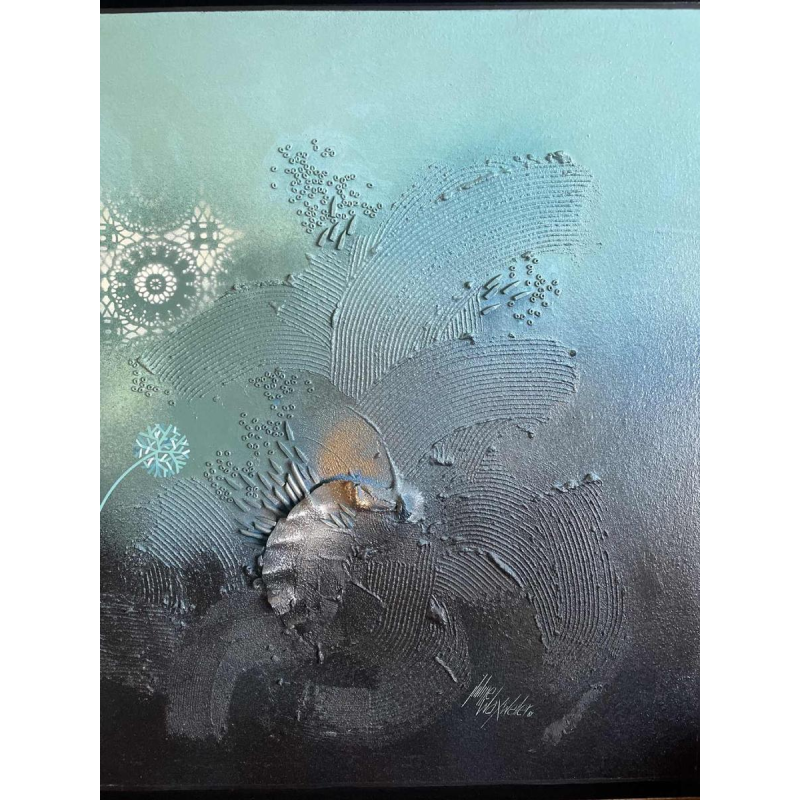 Philippe Waxweiler (1943-): « Mon jardin secret » hsp 55x93 cm