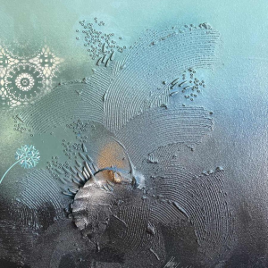 Philippe Waxweiler (1943-): « Mon jardin secret » hsp 55x93 cm