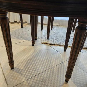 Set van 4 mahoniehouten Louis XVI stoelen, hete lucht ballon rugleuning