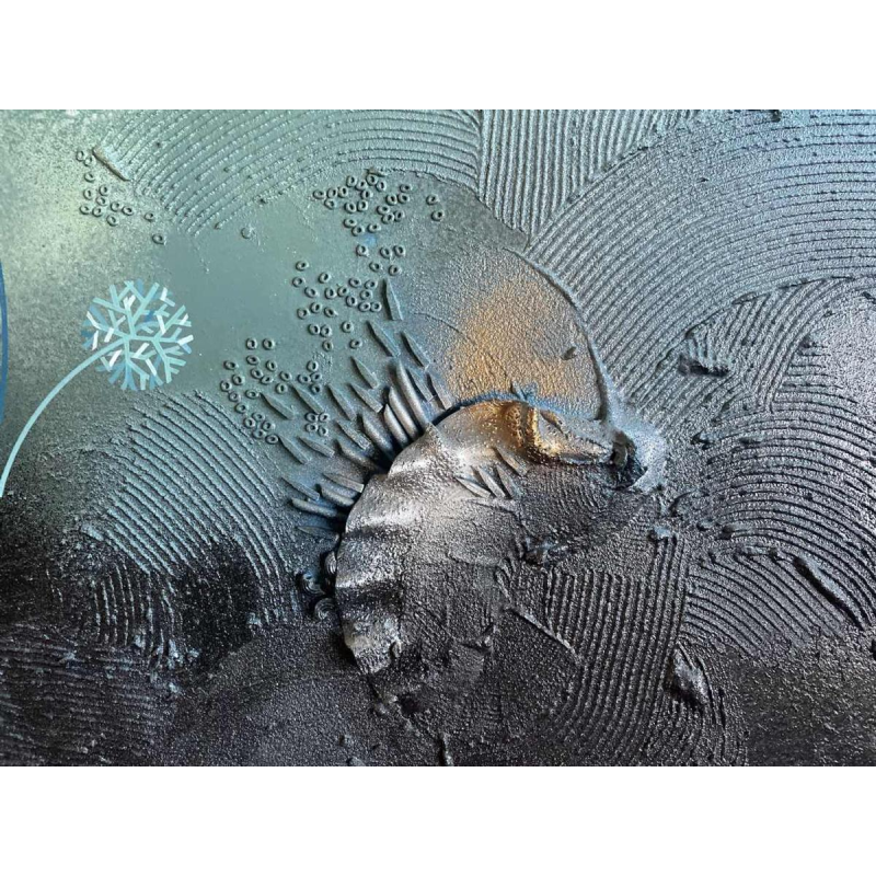 Philippe Waxweiler (1943-): « Monjardinsecret » hsp 55x93 cm