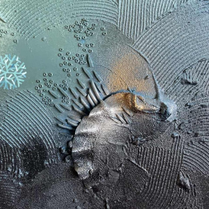 Philippe Waxweiler (1943-): « Monjardinsecret » hsp 55x93 cm